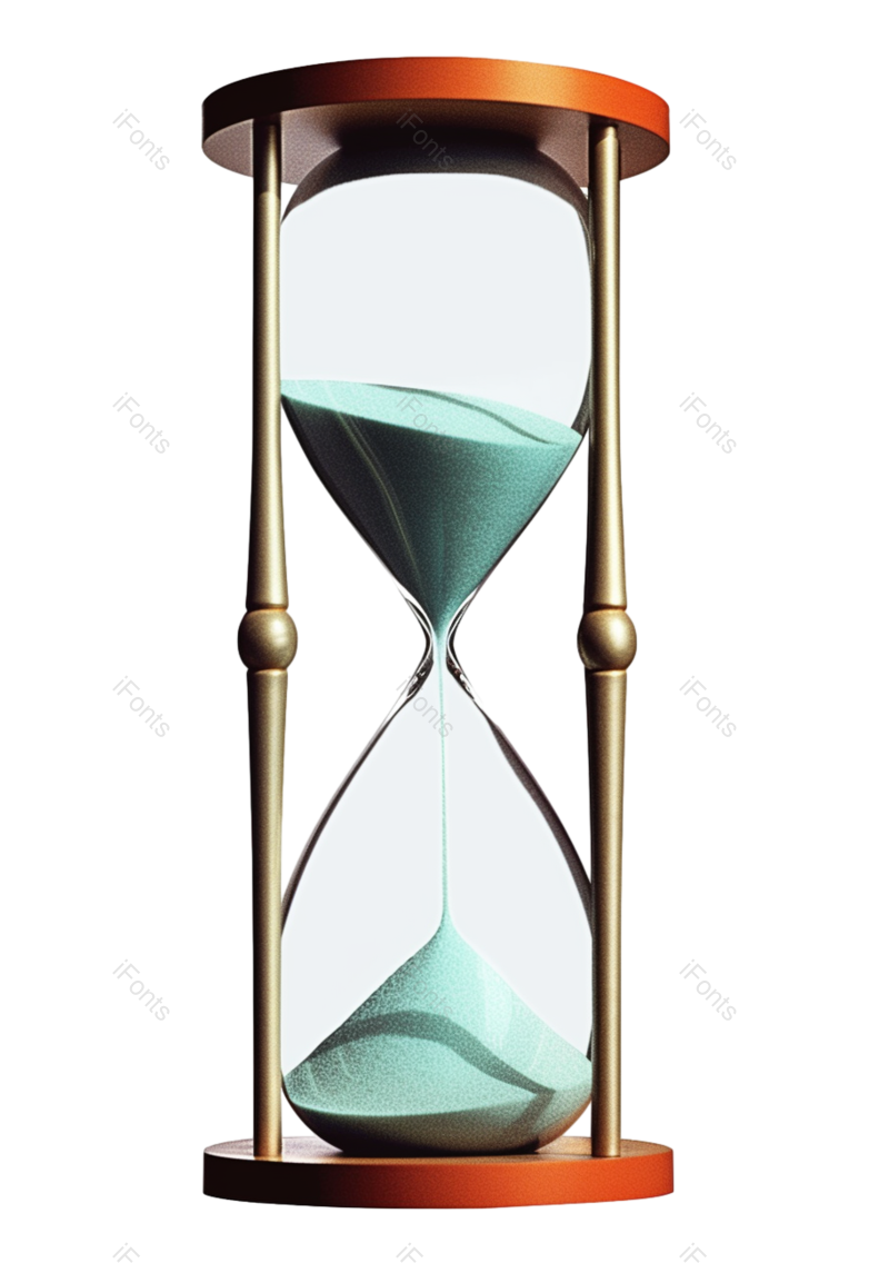 沙漏图片,白色背景元素,时间PNG,免抠素材